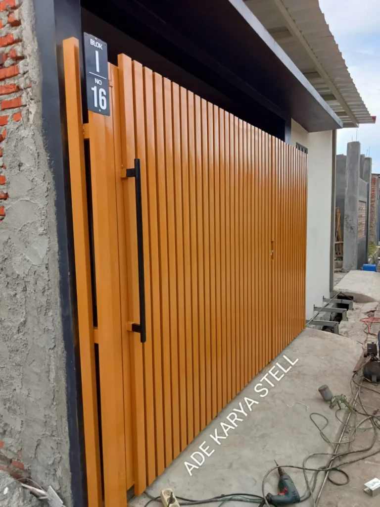 pagar kayu buatan ade karya steel tegal